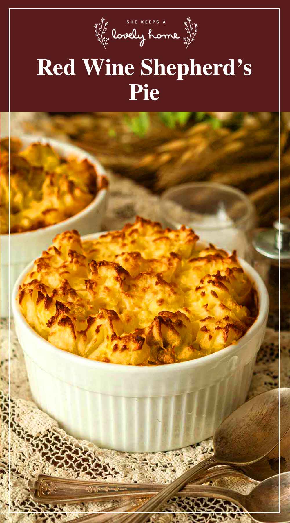 Easy Shepherd's Pie with Red Wine She Keeps a Lovely Home