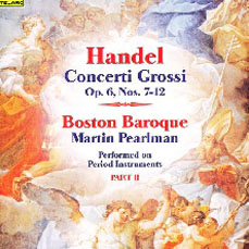 The album cover of Handel's Concerti Grossi