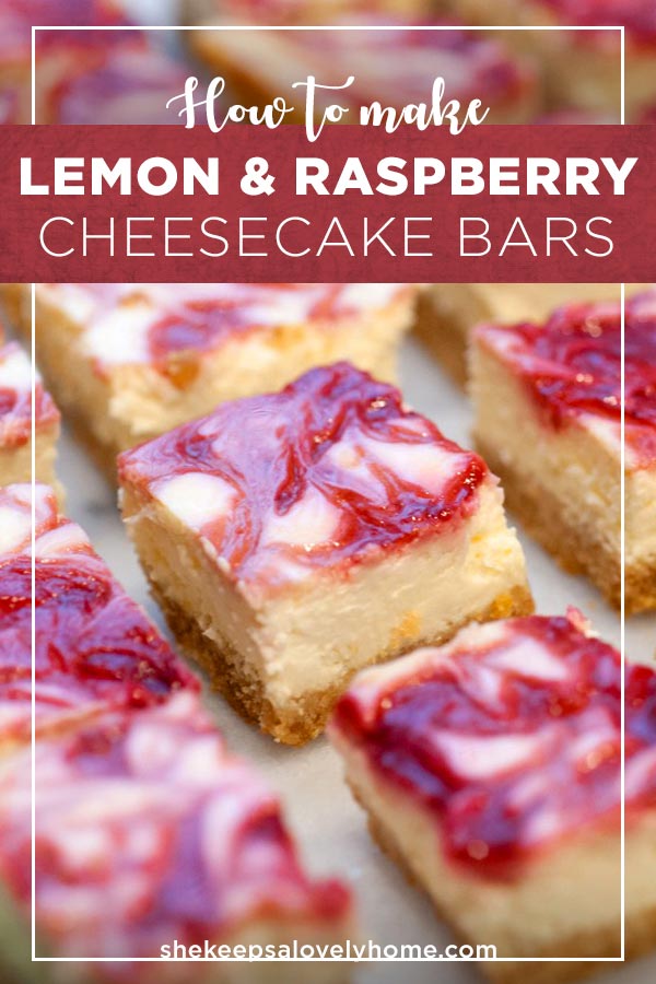 lemon and raspberry cheesecake