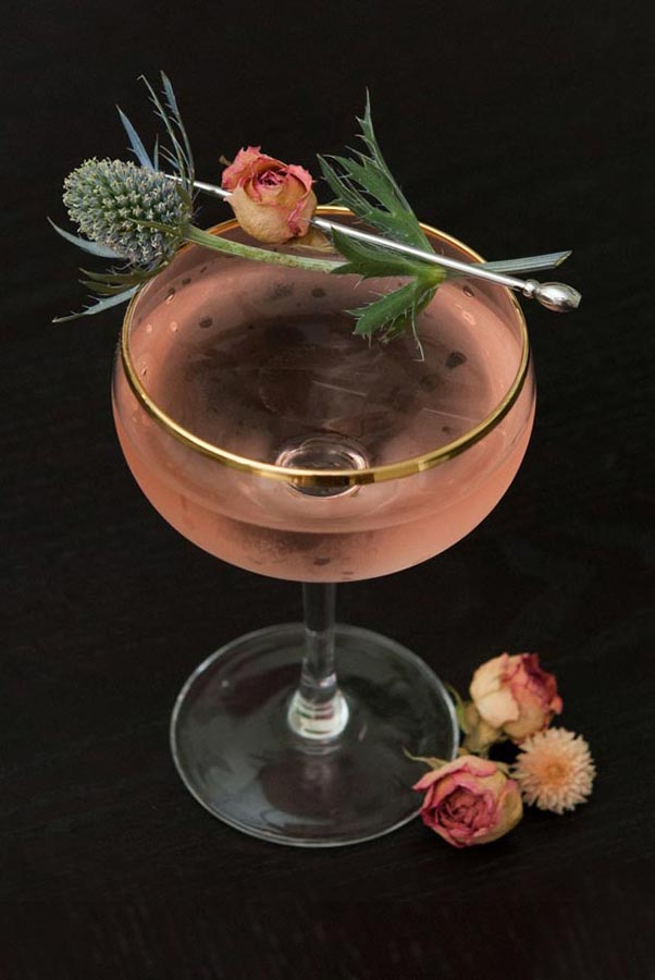 5 Pretty Rose Garnishes for Cocktails, Appetizers & Entrees