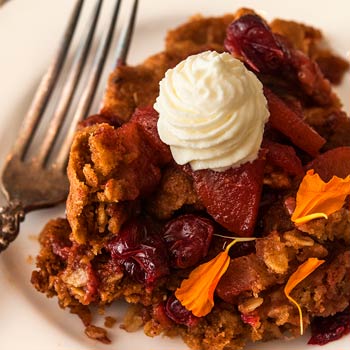 Cranberry Apple Crisp With Maple Granola