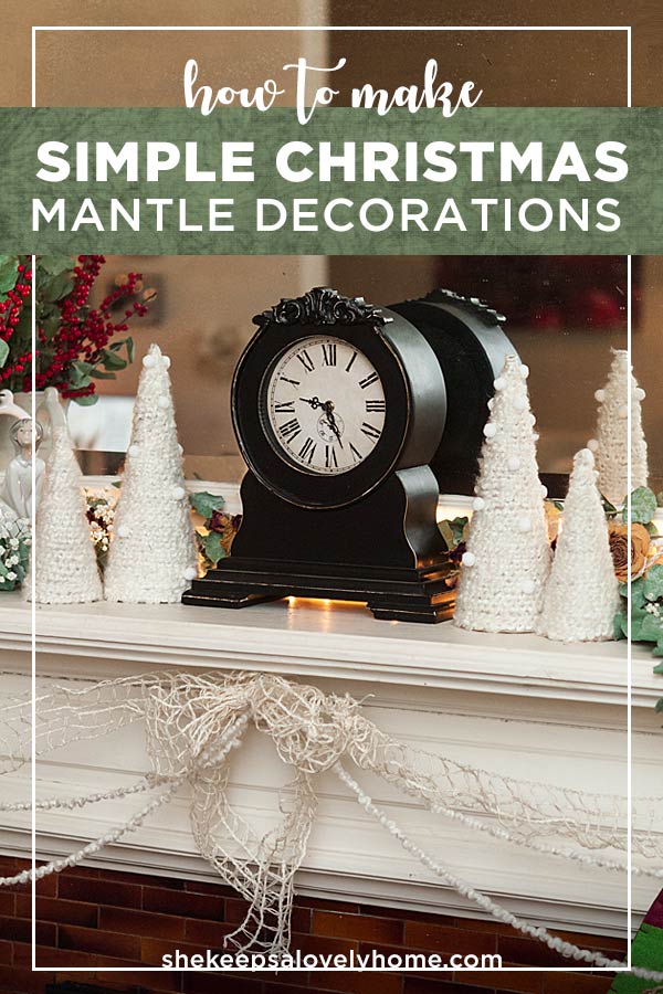 These whimsical DIY Christmas tree decorations are so easy to make, and look so soft and pretty on a Christmas mantle, under a Christmas tree or wintery window sill! #christmas #DIY
