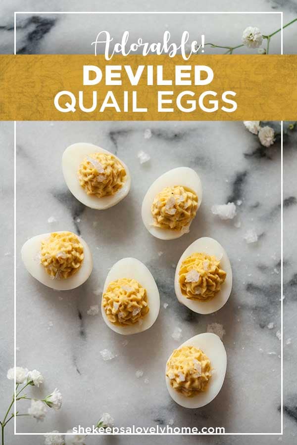 Adorable Deviled Quail Eggs – She Keeps a Lovely Home