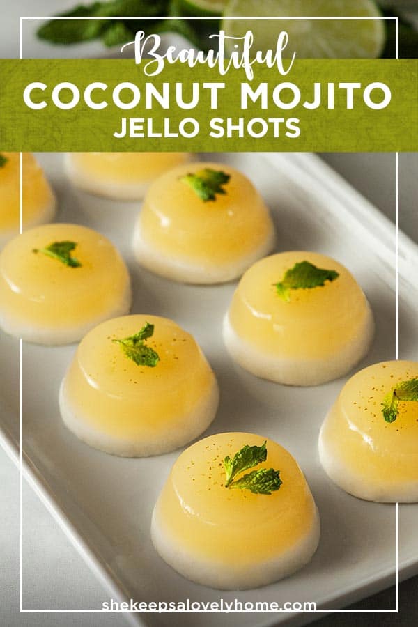 Coconut Mojito Jello Shots She Keeps a Lovely Home