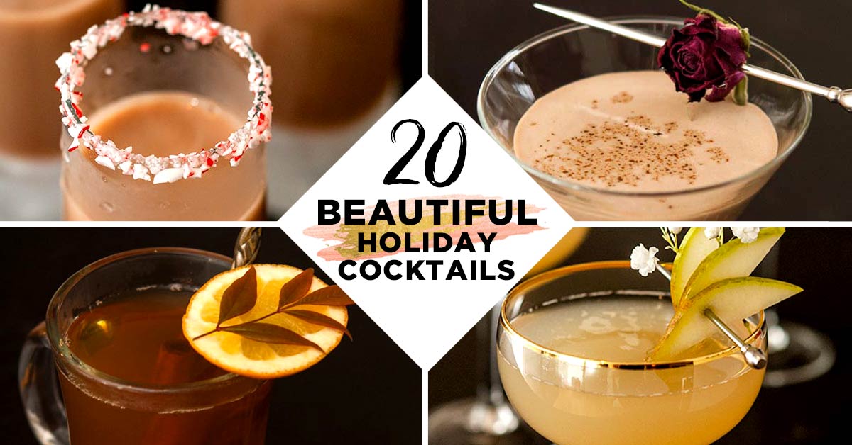 20 Beautiful Holiday Cocktails – She Keeps a Lovely Home