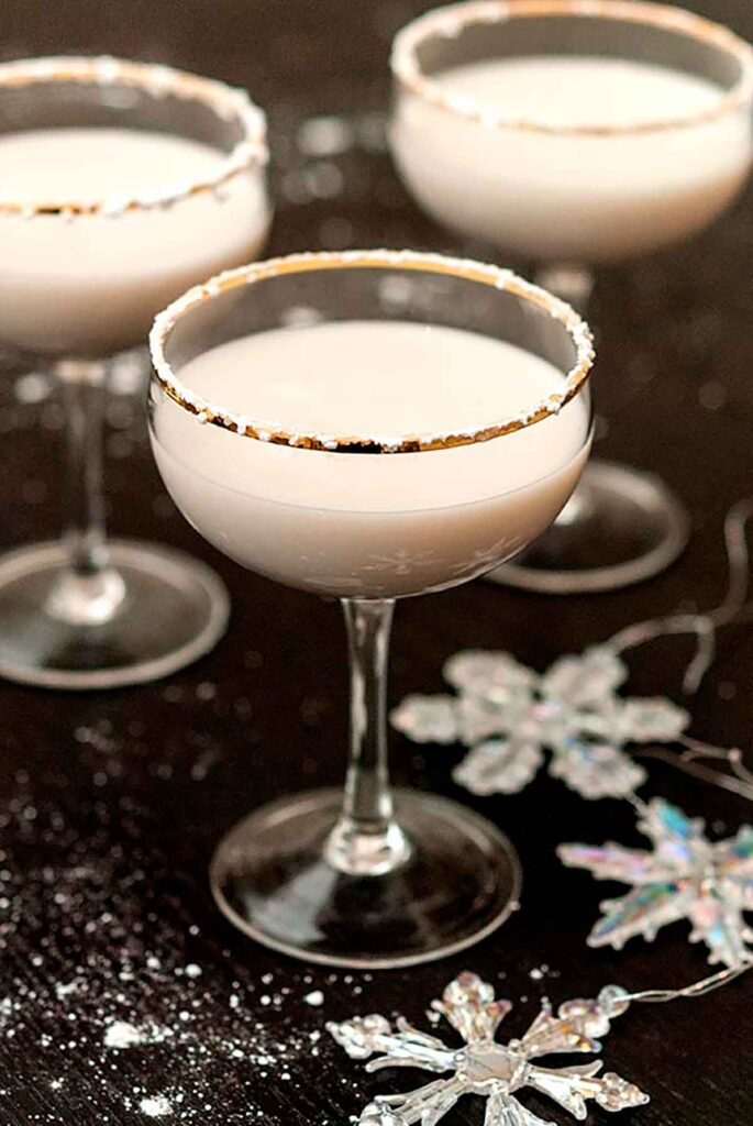 A RumChata Coconut Snowflake Cocktail She Keeps a Lovely Home