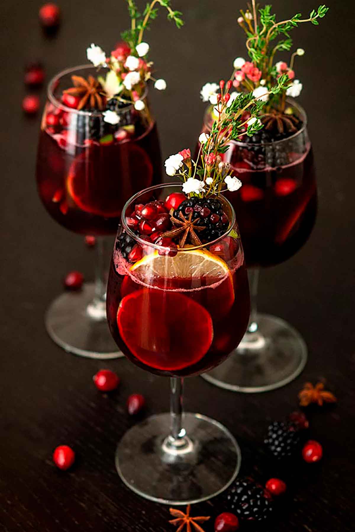 Christmas Spiced Mulled Wine Glass