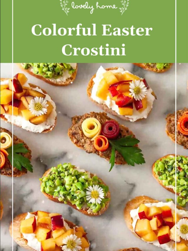 Colorful Easter Crostini