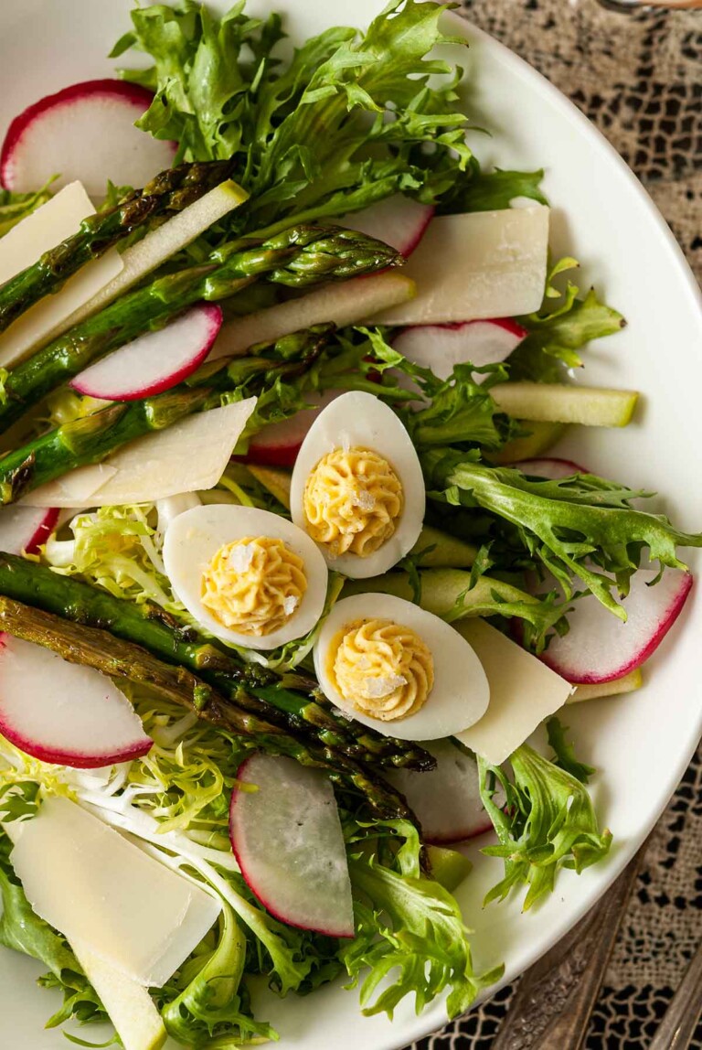 Easter Salad with Deviled Quail Eggs She Keeps a Lovely Home