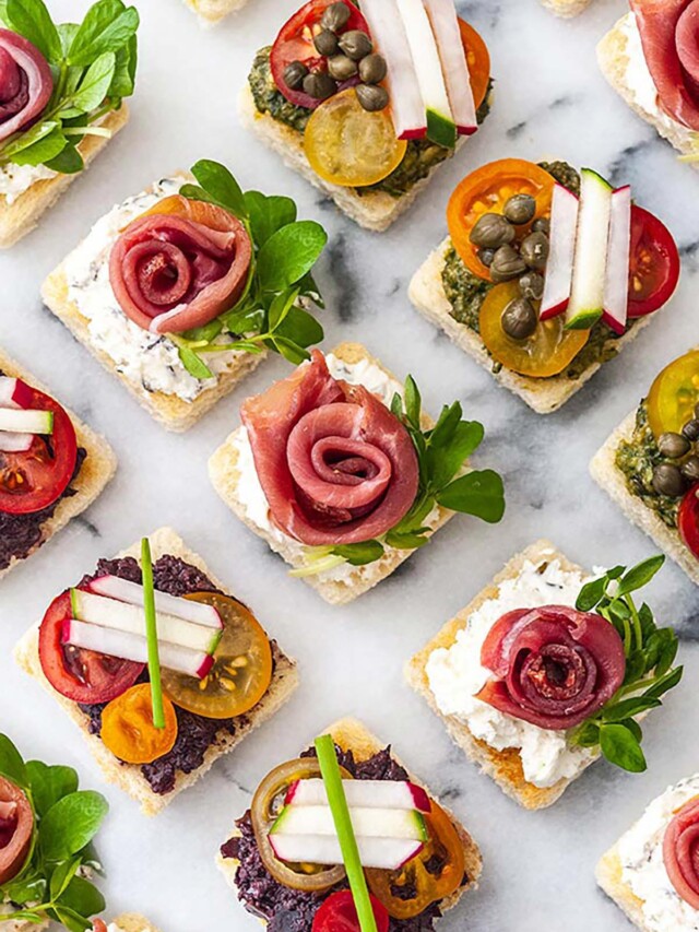 Beautiful Spring Canapés
