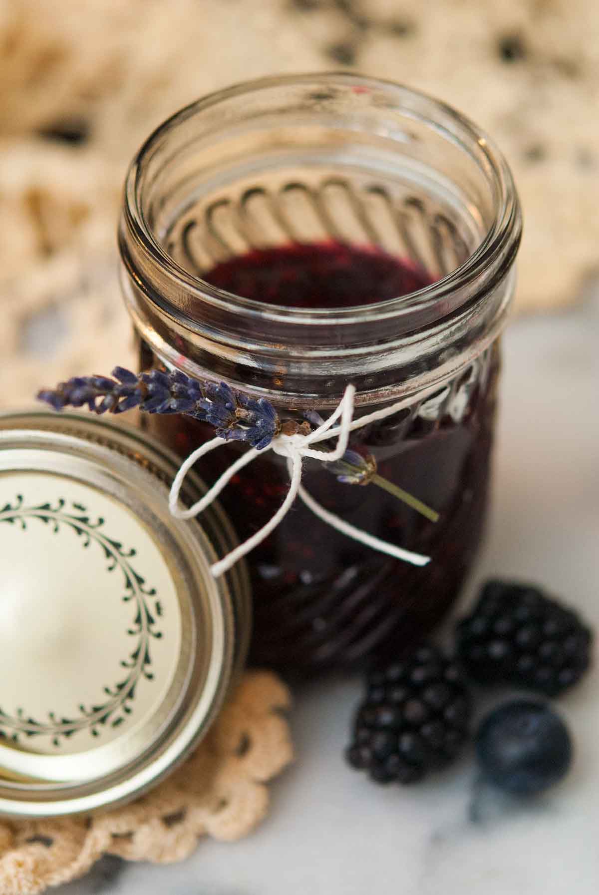 Simple, Small Batch Black & Blueberry Jam