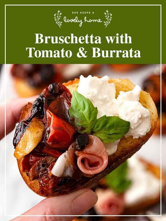 Bruschetta with Tomato and Burrata