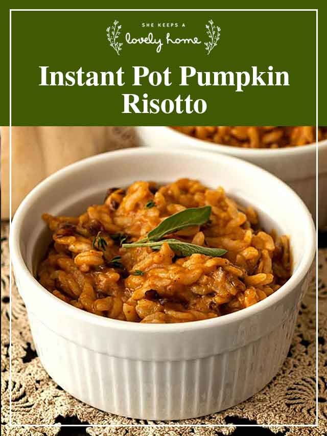 Instant Pot Pumpkin Risotto