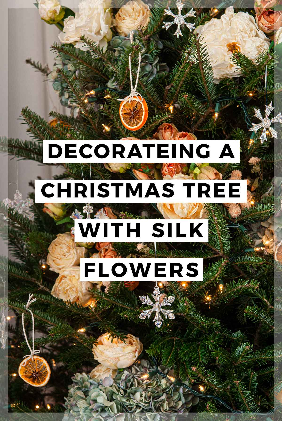 How to Decorate a Christmas Tree with Artificial Flowers