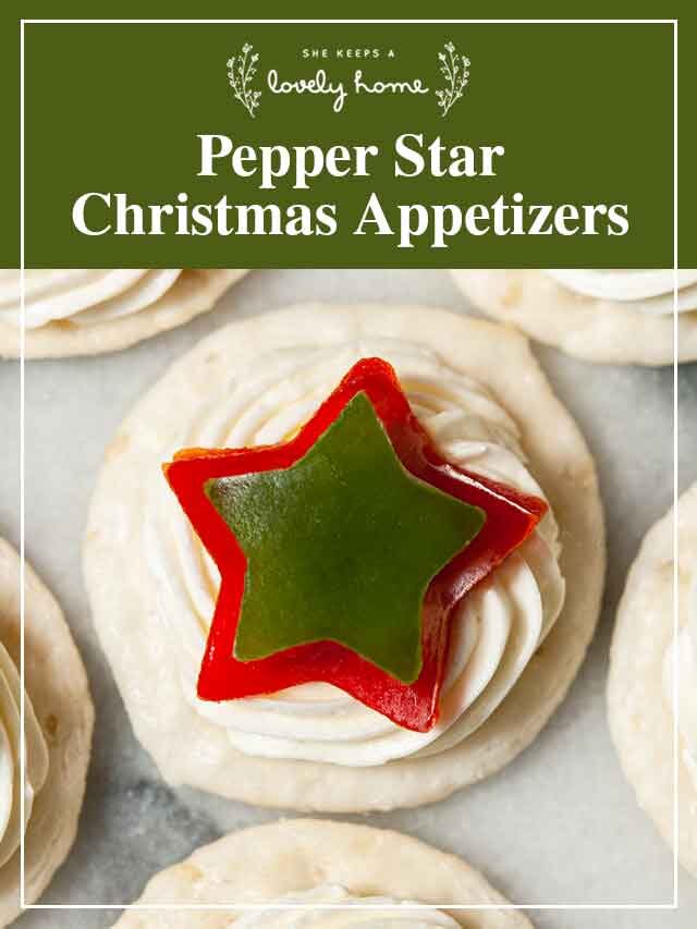 Pepper Star Christmas Appetizers