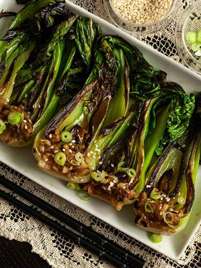 Seared Baby Bok Choy For Chinese New Year