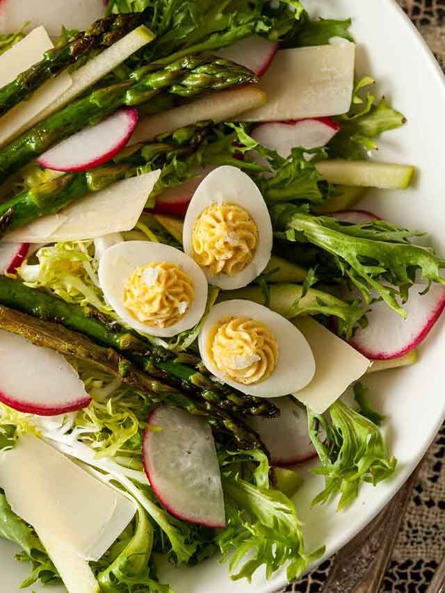 Easter Salad with Deviled Eggs