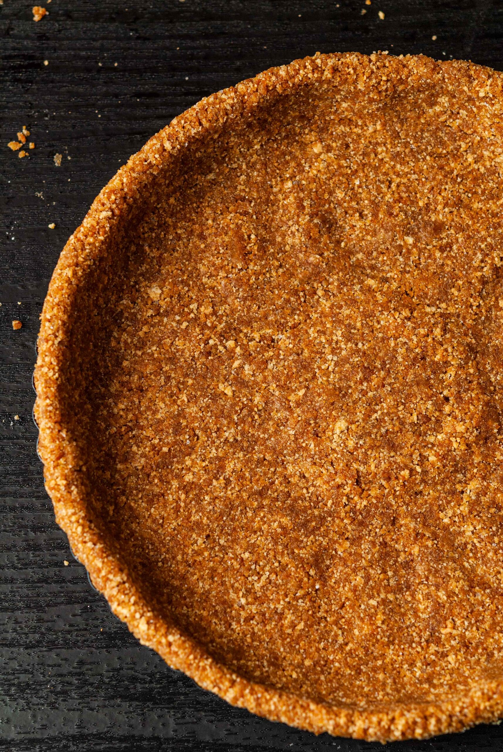 A gingersnap pie crust.