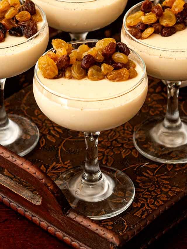 Chai Spiced Eggnog Panna Cotta