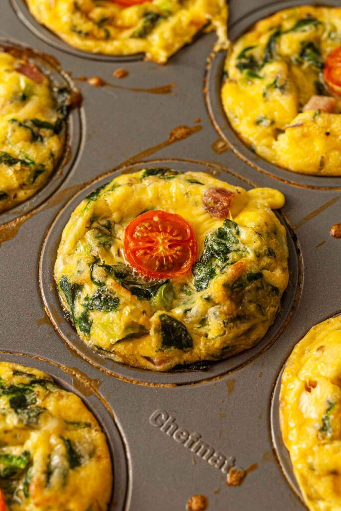 Mini Quiches with Ham and Swiss – She Keeps a Lovely Home