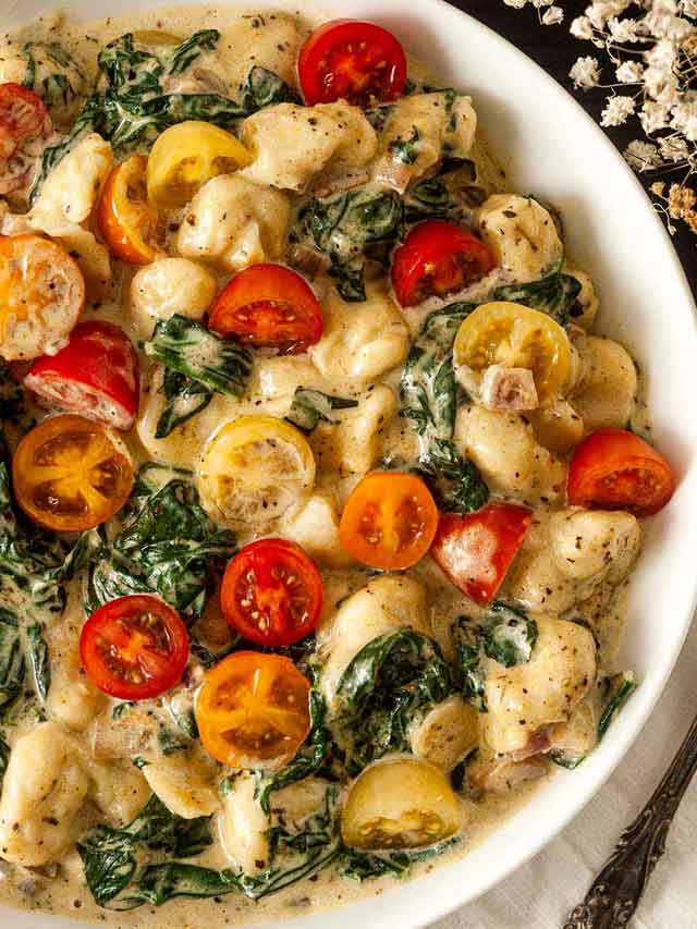 Tuscan Gnocchi with Tomatoes – She Keeps a Lovely Home