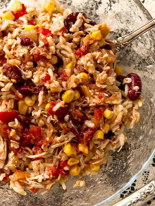 Crockpot Santa Fe Chicken