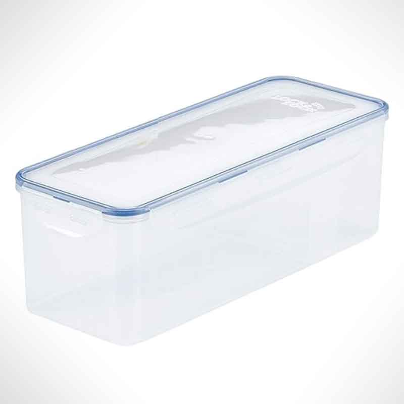 A plastic container with a lid.